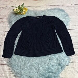 Lauren Ralph Lauren Black Label Dark Blue Knit Sweater sz MP